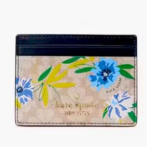 Kate Spade Small Slim Floral Card Holder